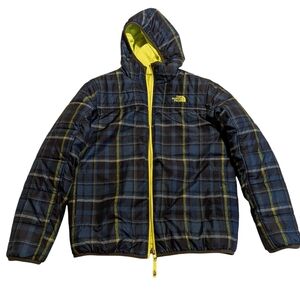 The North Face Boy's Plaid Reversible Puffer Jacket, 18/20